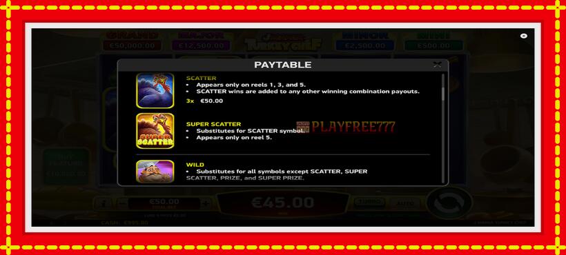 Slot machine J Mania Turkey Chef with access to free game online, picture 5