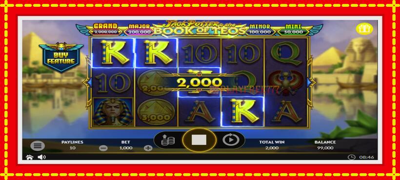 Slot machine Jack Potter & The Book of Teos with access to free game online, picture 3