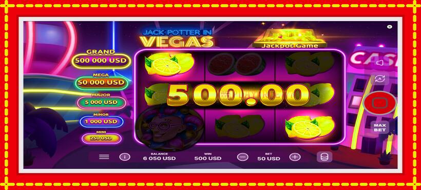 Slot machine Jack Potter in Vegas with access to free game online, picture 4