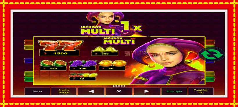 Slot machine Jackbox Multi with access to free game online, picture 4