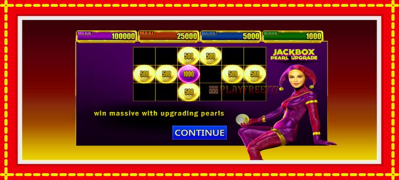 Slot machine Jackbox Pearl Upgrade with access to free game online, picture 1