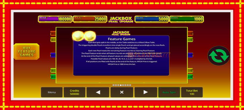 Slot machine Jackbox Pearl Upgrade with access to free game online, picture 7