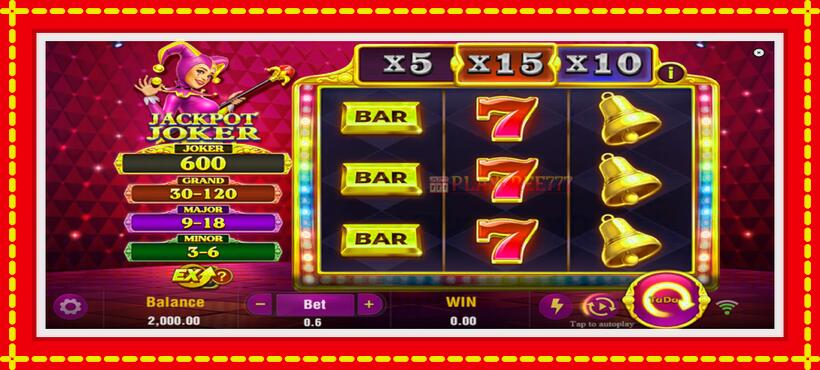 Slot machine Jackpot Joker with access to free game online, picture 2