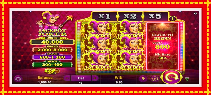 Slot machine Jackpot Joker with access to free game online, picture 3