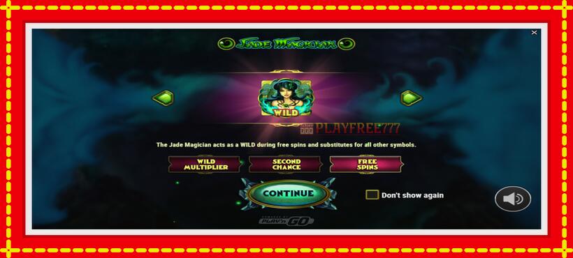 Slot machine Jade Magician with access to free game online, picture 1