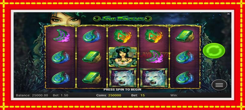 Slot machine Jade Magician with access to free game online, picture 2