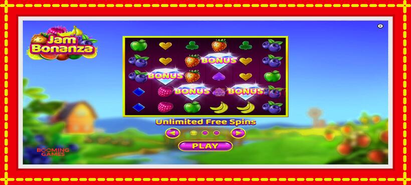 Slot machine Jam Bonanza with access to free game online, picture 1