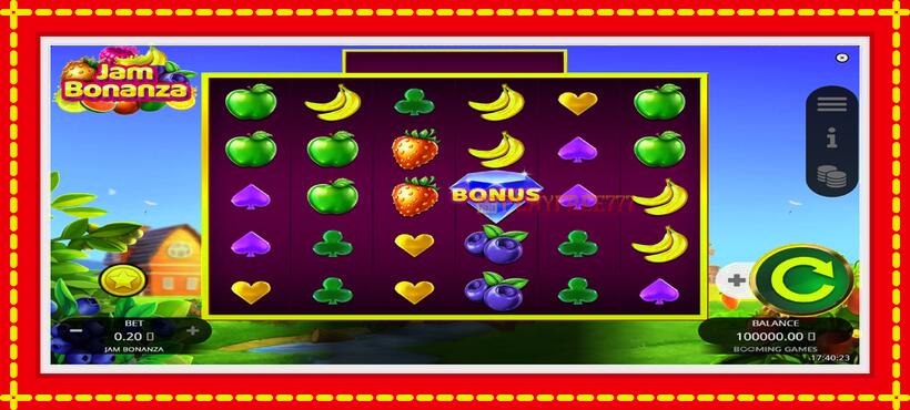 Slot machine Jam Bonanza with access to free game online, picture 2