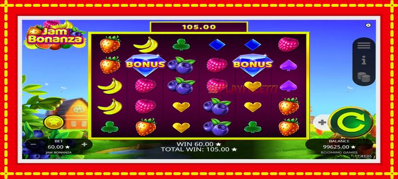 Slot machine Jam Bonanza with access to free game online, picture 4