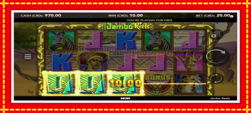 Slot machine Jambo Reels with access to free game online, picture 2