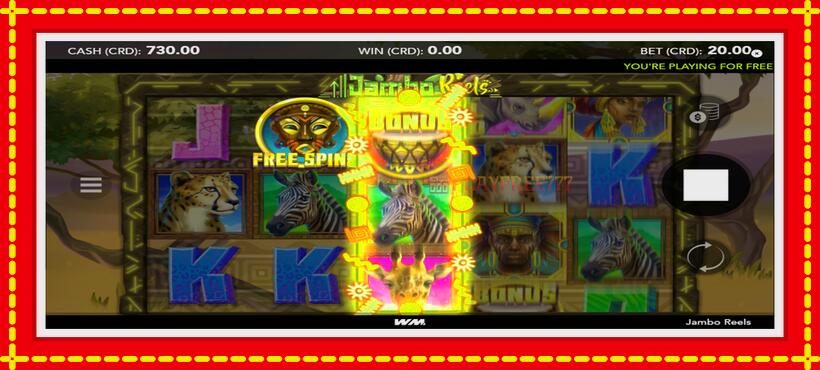 Slot machine Jambo Reels with access to free game online, picture 3