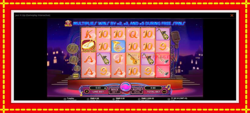 Slot machine Jazz It Up with access to free game online, picture 1