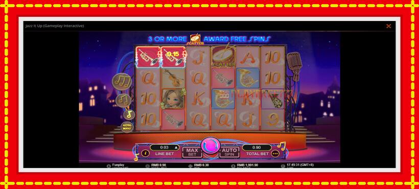 Slot machine Jazz It Up with access to free game online, picture 3