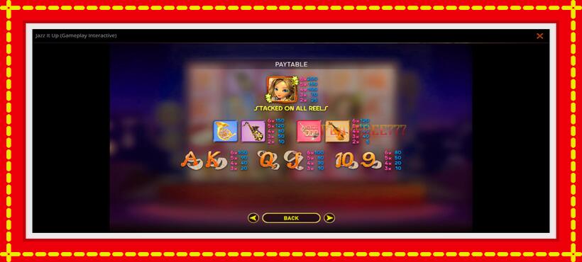 Slot machine Jazz It Up with access to free game online, picture 6