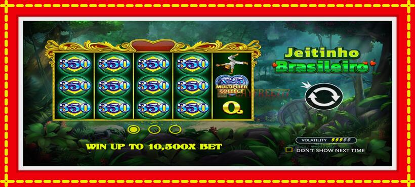 Slot machine Jeitinho Brasileiro with access to free game online, picture 1