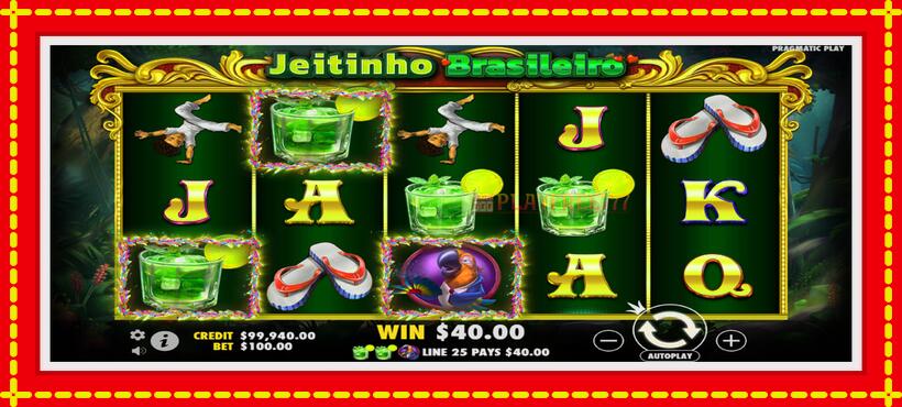 Slot machine Jeitinho Brasileiro with access to free game online, picture 3