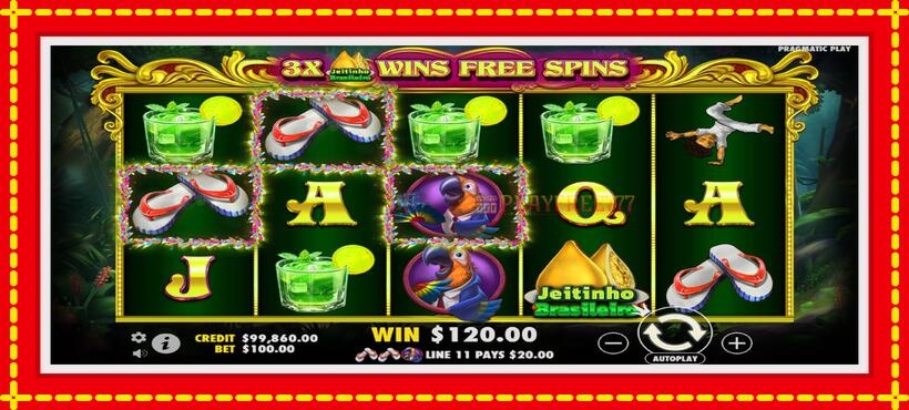 Slot machine Jeitinho Brasileiro with access to free game online, picture 4