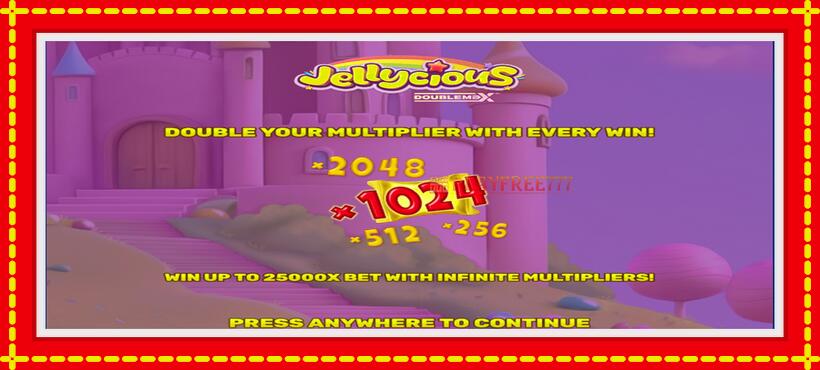 Slot machine Jellycious DoubleMax with access to free game online, picture 5