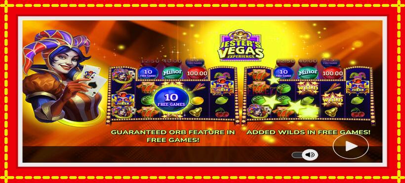 Slot machine Jesters Vegas Experience with access to free game online, picture 1