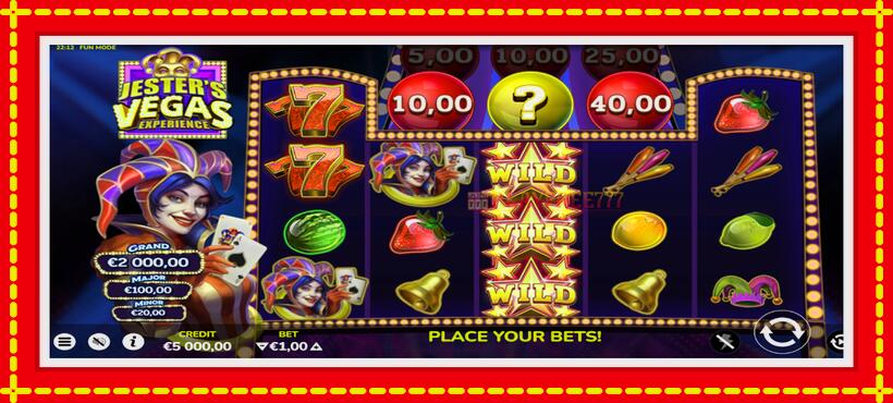 Slot machine Jesters Vegas Experience with access to free game online, picture 2