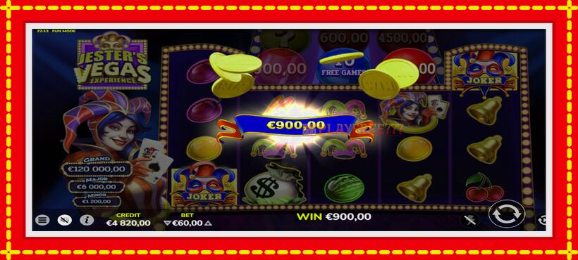 Slot machine Jesters Vegas Experience with access to free game online, picture 3