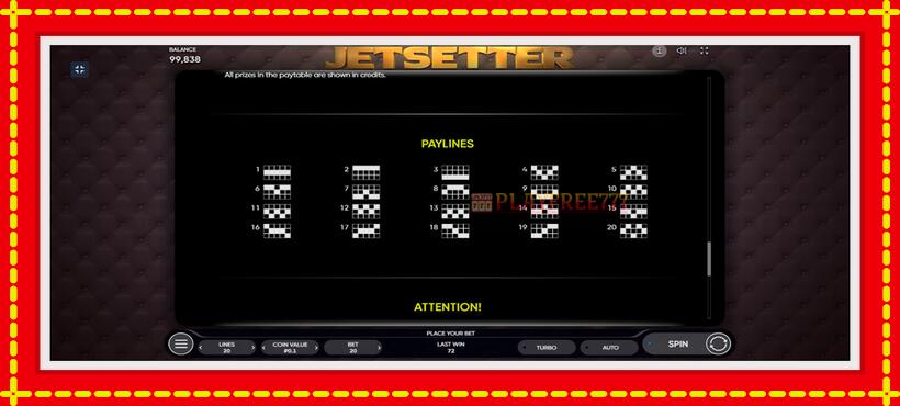 Slot machine Jetsetter with access to free game online, picture 7