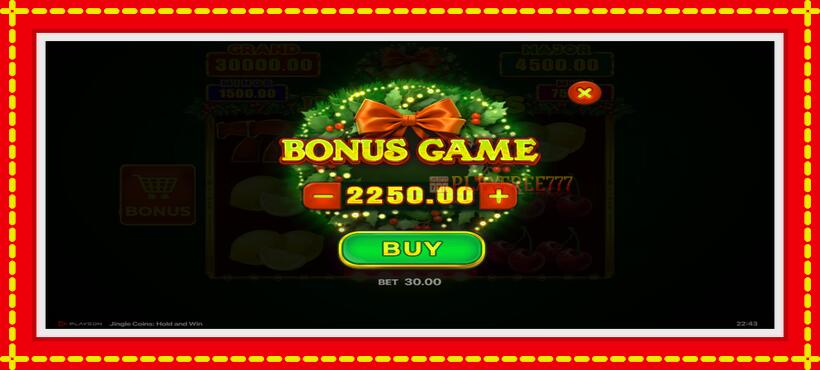 Slot machine Jingle Coins with access to free game online, picture 4