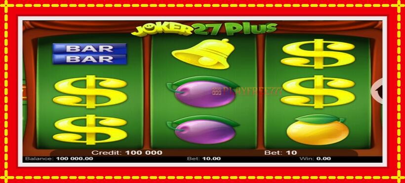 Slot machine Joker 27 Plus with access to free game online, picture 2