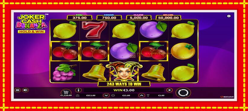 Slot machine Joker Cash Bonanza - Hold & Win with access to free game online, picture 2