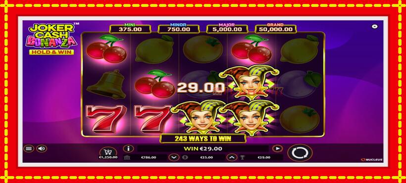 Slot machine Joker Cash Bonanza - Hold & Win with access to free game online, picture 4