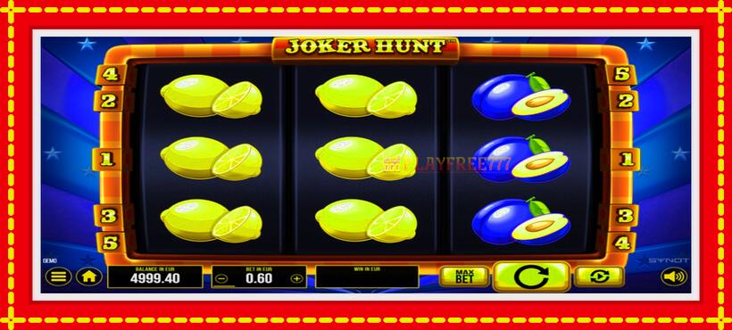 Slot machine Joker Hunt with access to free game online, picture 2