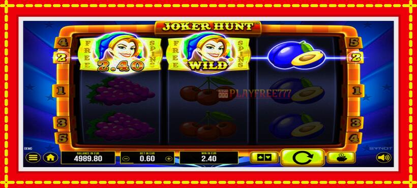 Slot machine Joker Hunt with access to free game online, picture 3