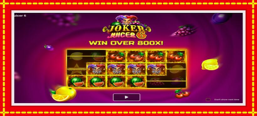 Slot machine Joker Juicer 6 with access to free game online, picture 1