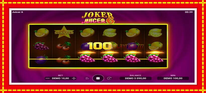 Slot machine Joker Juicer 6 with access to free game online, picture 3