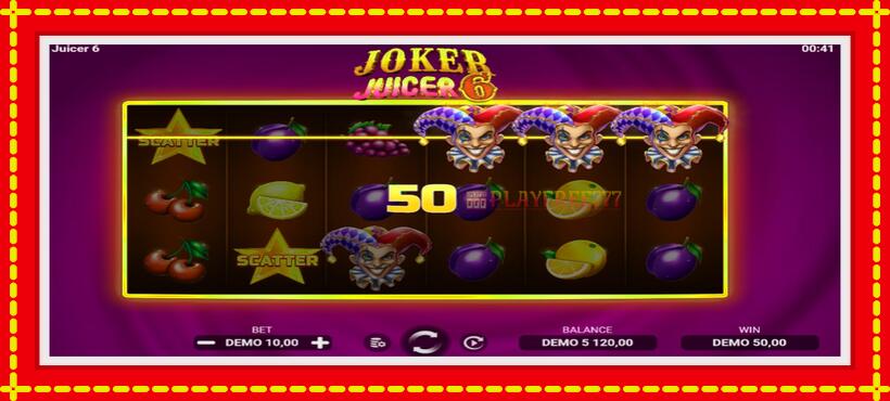 Slot machine Joker Juicer 6 with access to free game online, picture 4