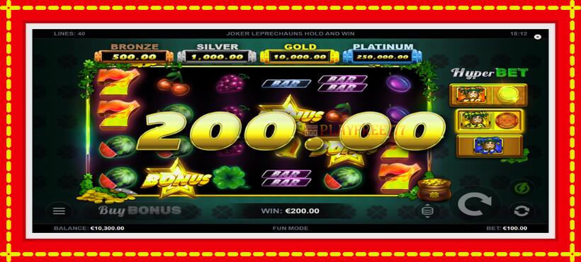 Slot machine Joker Leprechauns Hold and Win with access to free game online, picture 3