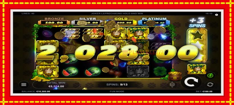 Slot machine Joker Leprechauns Hold and Win with access to free game online, picture 4