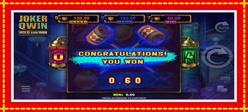 Slot machine Joker Qwin - Hold and Win with access to free game online, picture 3