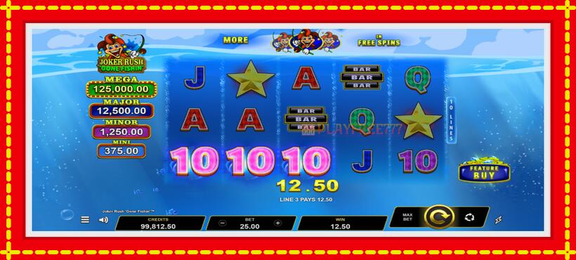 Slot machine Joker Rush Gone Fishin with access to free game online, picture 2