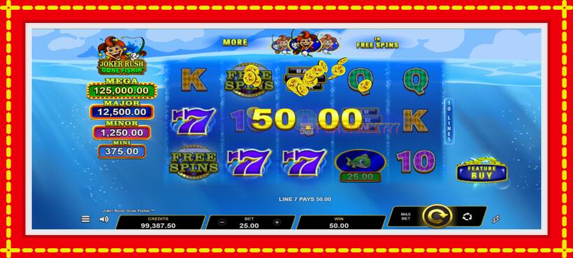 Slot machine Joker Rush Gone Fishin with access to free game online, picture 3