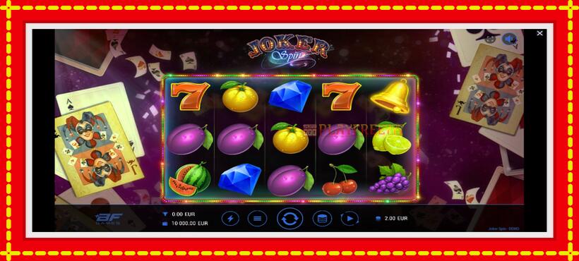 Slot machine Joker Spin with access to free game online, picture 2