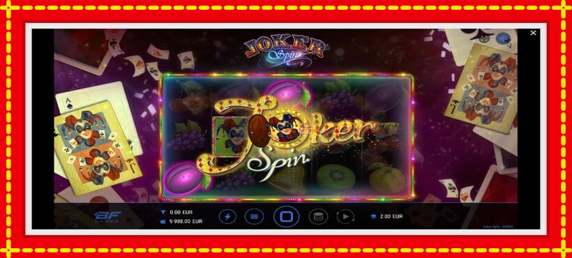 Slot machine Joker Spin with access to free game online, picture 3