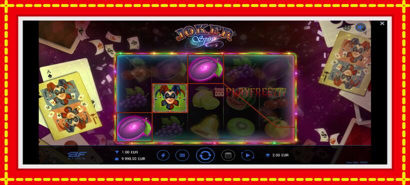 Slot machine Joker Spin with access to free game online, picture 4