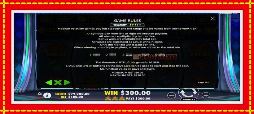 Slot machine Jokers Jewels Wild with access to free game online, picture 6