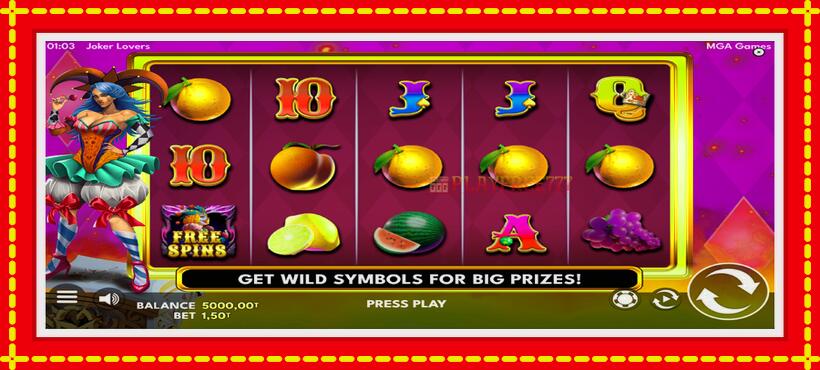 Slot machine Jokers Lovers with access to free game online, picture 2