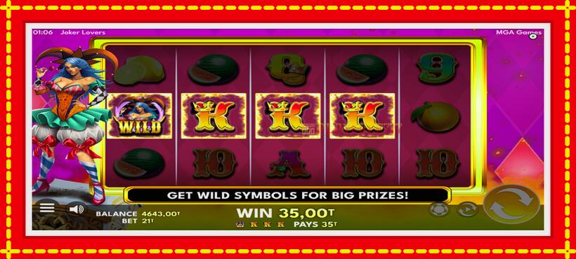 Slot machine Jokers Lovers with access to free game online, picture 4