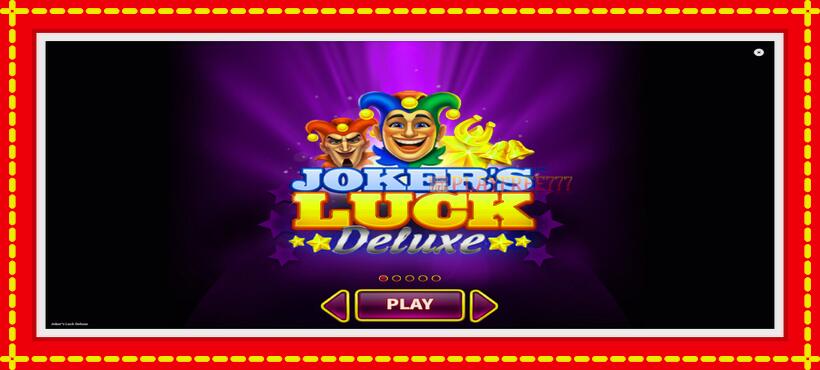 Slot machine Jokers Luck Deluxe with access to free game online, picture 1