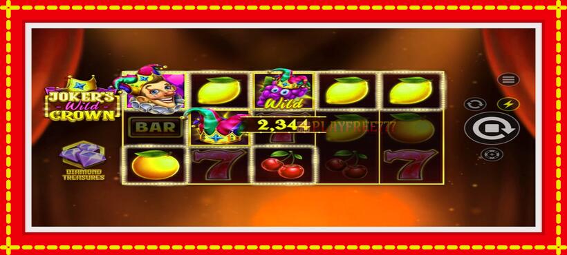 Slot machine Jokers Wild Crown Diamond Treasures with access to free game online, picture 2