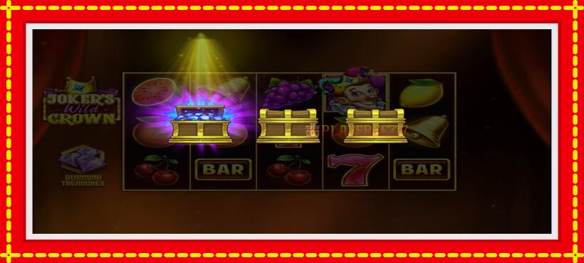 Slot machine Jokers Wild Crown Diamond Treasures with access to free game online, picture 3