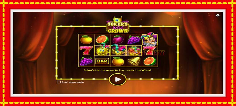 Slot machine Jokers Wild Crown Diamond Treasures with access to free game online, picture 4